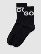 HUGO Socken mit Label-Stitching im 2er-Pack in Black, Größe 43/46