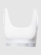 HUGO Bustier mit Logo-Bund Modell 'Bralette Sporty Logo' in Weiss, Grö...