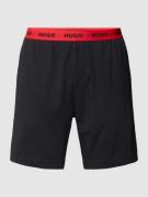 HUGO Sweatshorts elastischem mit Logo-Bund in Black, Größe M