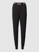 HUGO Sweatpants mit elastischem Logo-Bund Modell 'UNITE' in Black, Grö...