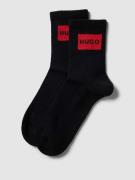 HUGO Socken mit Label-Detail im 2er-Pack in Black, Größe 35/38