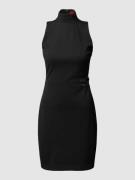 HUGO Kleid mit Label-Detail Modell 'Kirine' in Black, Größe 32