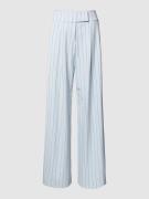 HUGO Flared Anzughose mit Streifenmuster Modell 'Hasmalla' in Bleu, Gr...