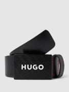 HUGO Gürtel aus Rindsleder mit Label-Detail Modell 'Gilao' in Black, G...