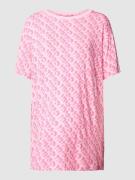 HUGO Nachthemd mit Allover-Logo Modell 'UNITE' in Rosa, Größe XS