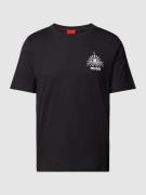 HUGO T-Shirt mit Label-Print Modell 'Dedico' in Black, Größe S