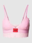 HUGO BH mit Spitze Modell 'Geometric' in Pink, Größe XL