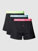 HUGO Boxershorts mit elastischem Label-Bund im 3er-Pack in Black, Größ...