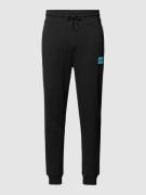 HUGO Sweatpants mit Label-Patch Modell 'Doak' in Black, Größe XXL