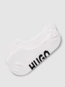 HUGO Füßlinge mit Label-Schriftzug im 2er-Pack in Weiss, Größe 41/42
