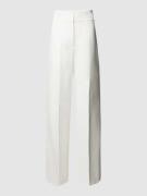HUGO Anzughose mit Bundfalten Modell 'Himia' in Weiss, Größe 38