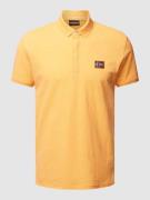 Napapijri Poloshirt mit Logo-Patch Modell 'Ebea' in Orange, Größe M