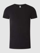 HOM T-Shirt mit Stretch-Anteil in Black, Größe S
