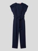 G.O.L. Jumpsuit mit Spitzenbesatz in Marine, Größe 146