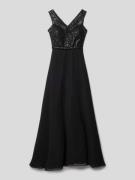 G.O.L. Kleid mit V-Ausschnitt in Black, Größe 152