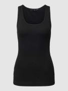 Lanius Tanktop in unifarbenem Design in Black, Größe 34