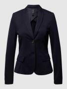 Marc Cain Blazer mit angedeuteten Pattentaschen in Marine, Größe 1