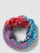 Codello Loop-Schal mit Allover-Muster in Rot, Größe One Size