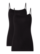Schiesser Unterhemd im 2er-Pack in Black, Größe 44