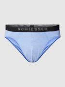 Schiesser Slip mit elastischem Bund in Bleu, Größe L