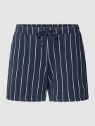 Schiesser Pyjama-Shorts  mit Allover-Muster in Marine, Größe 34