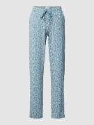 Schiesser Pyjama-Hose mit floralem Muster in Blau, Größe 36
