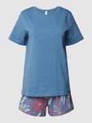 Skiny Pyjama mit elastischem Bund in Jeansblau, Größe 36