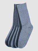 camano Socken mit Rippenbündchen im 9er-Pack in Blau, Größe 43/46