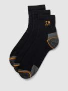 camano Socken mit Label-Print im 3er-Pack in Black, Größe 43/46