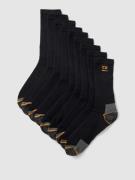 camano Socken mit Label-Print im 9er-Pack in Black, Größe 39-42