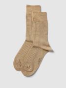 camano Socken mit Stretch-Anteil im 2er-Pack in Beige, Größe 39/42