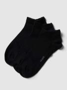 camano Sneakersocken mit Label-Detail im 3er-Pack in Black, Größe 35/3...