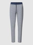 Mey Pyjama-Hose mit Streifenmuster in Marine, Größe XL