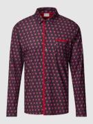 Mey Pyjama-Oberteil mit Allover-Muster Modell 'STAR' in Rot, Größe S