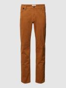 Brax Hose im 5-Pocket-Design Modell 'Cadiz' in Cognac, Größe 38/34