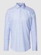 SEIDENSTICKER Slim Fit Business-Hemd mit Allover-Muster in Bleu, Größe...