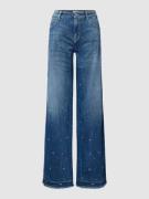 Cambio Jeans mit Ziersteinbesatz Modell 'AIMEE' in Blau, Größe 38