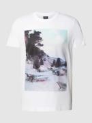 JOOP! Jeans T-Shirt mit Motiv-Print Modell 'Dario' in Weiss, Größe M