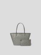 Tory Burch Shopper mit Allover-Muster in Taupe, Größe One Size
