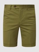 MOS MOSH Chino-Shorts mit Stretch-Anteil Modell 'Russel Cole' in Gruen...