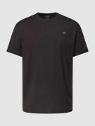 Paul & Shark T-Shirt mit Label-Stitching in Black, Größe M