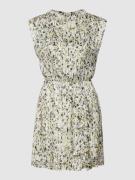 Patrizia Pepe Kleid mit Allover-Muster in Hellgelb, Größe 36