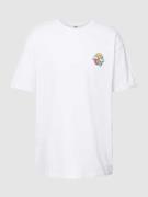 URBAN CLASSICS T-Shirt mit Motiv-Print Modell 'Cloudy Tee' in Weiss, G...