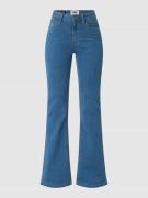 URBAN CLASSICS Flared High Waist Jeans mit Bio-Baumwolle in Jeansblau,...