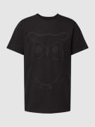 Knowledge Cotton Apparel T-Shirt mit Motiv-Print in Black, Größe M