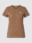 Knowledge Cotton Apparel T-Shirt mit Logo-Print in Mittelbraun, Größe ...