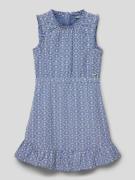 Guess Kleid mit Allover-Muster in Blau, Größe 152