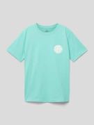 Rip Curl T-Shirt mit Label-Print in Lagune, Größe 152
