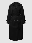 Vero Moda Trenchcoat mit Bindegürtel Modell 'CHLOE' in Black, Größe L