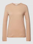 Fynch-Hatton Strickpullover aus Kaschmir mit Label-Detail in Camel, Gr...